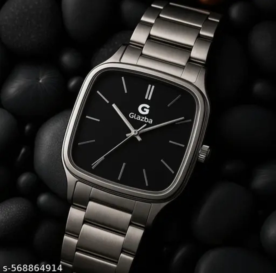 GLAZBA OLD MONEY SQUARE ANALOG WATCH
