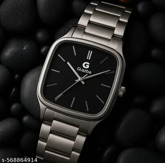 GLAZBA OLD MONEY SQUARE ANALOG WATCH