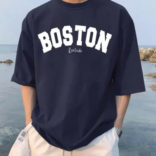 LEOTUDE HALF SLEEVEOVERSIZE T-SHIRT MIDNIGHT BLUE